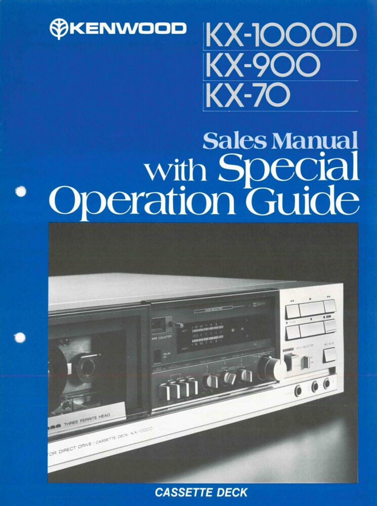 Kenwood - KX-1000D, KX-900, KX